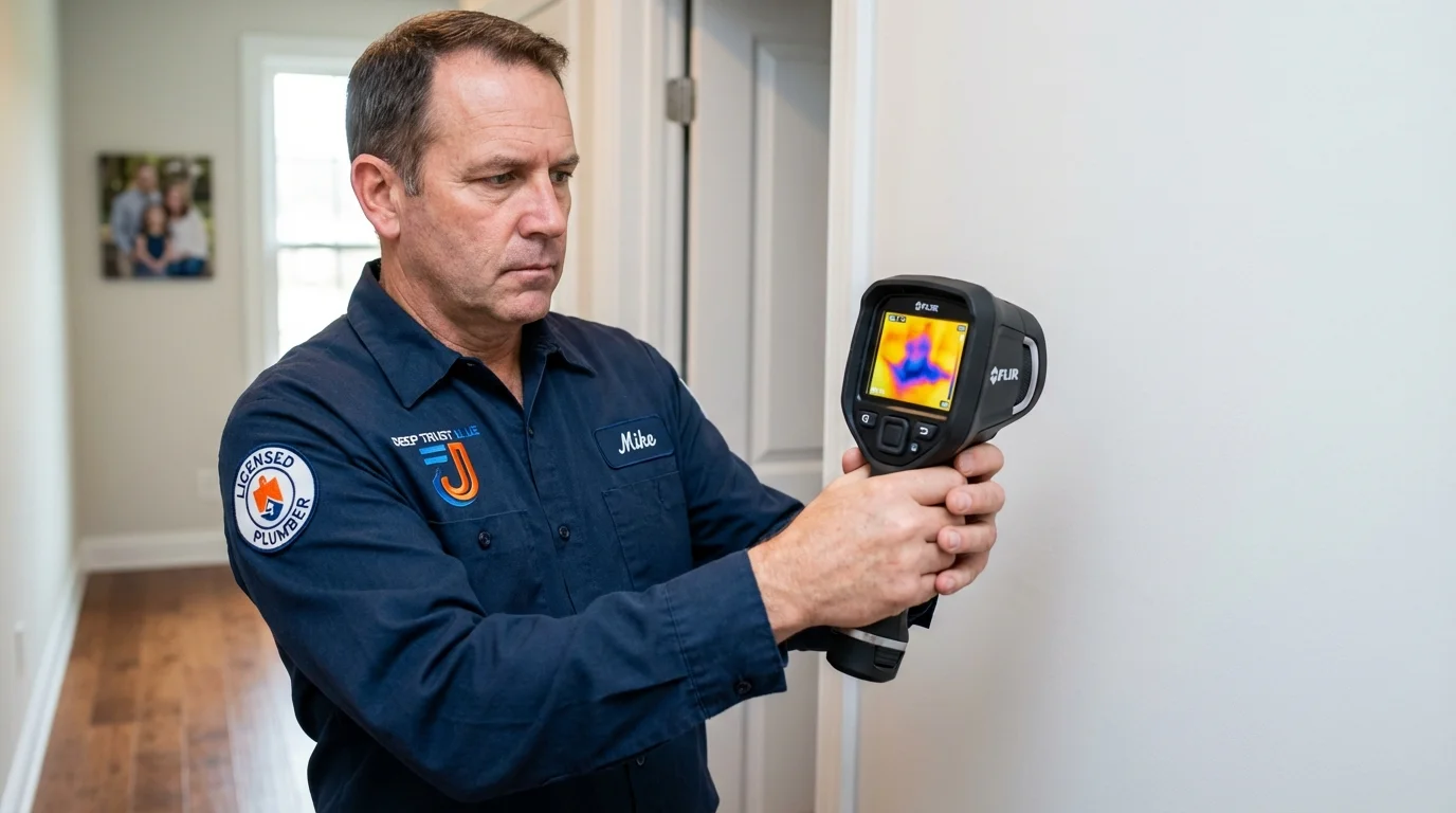 Thermal imaging leak detection by Johns Plumbing LLC in Mammoth
